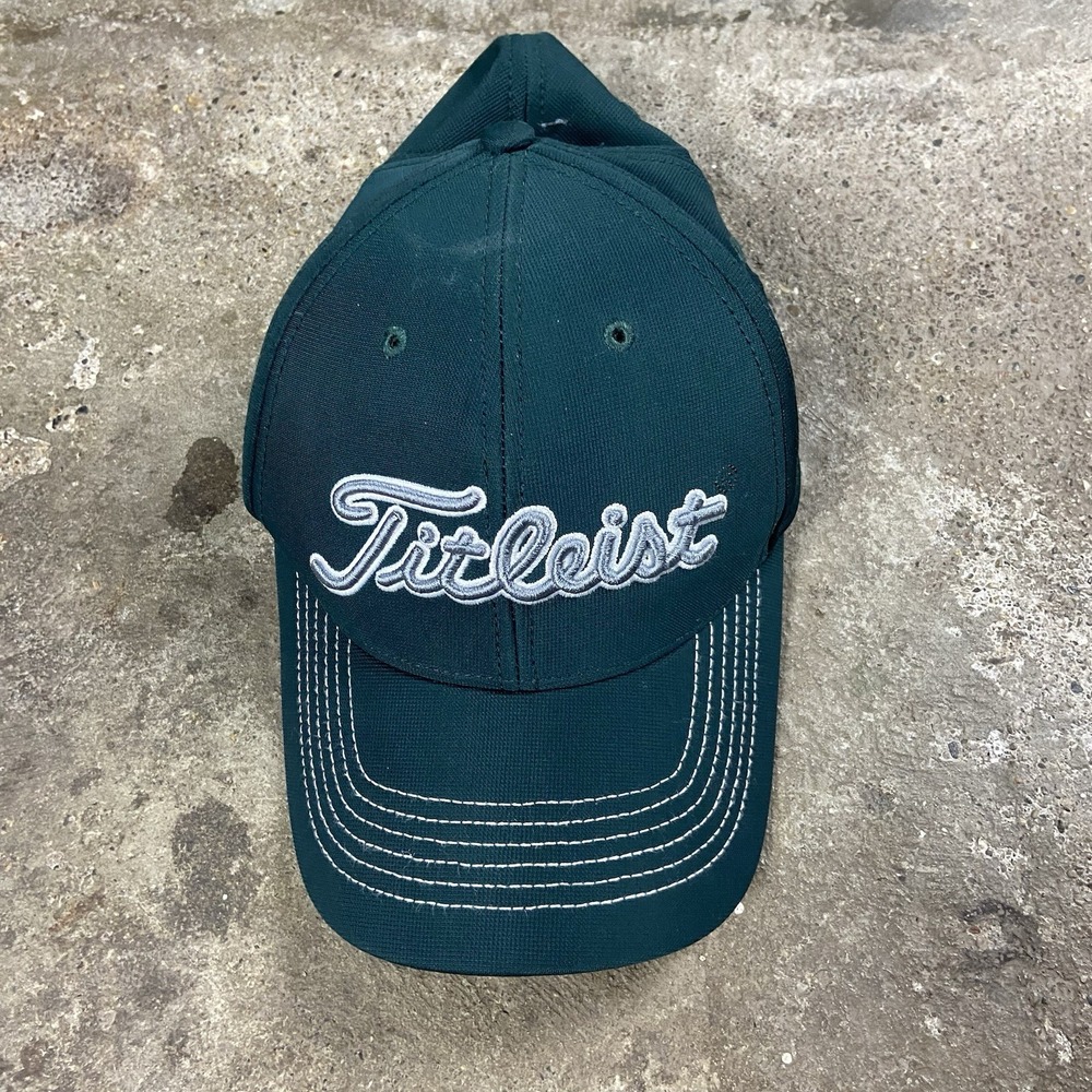 Vintage Titleist Michigan State University Cap Size M-L Green Golfing Logo
